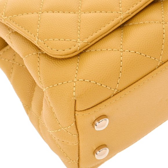 CHANEL Chanel matelasse XXS yellow AS2215 ladies caviar skin bag - Picture 8 of 12